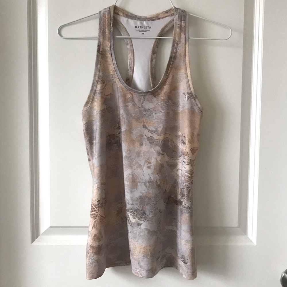 Athleta Momentum Tank in LIMITED-Edition Snakeskin Pattern